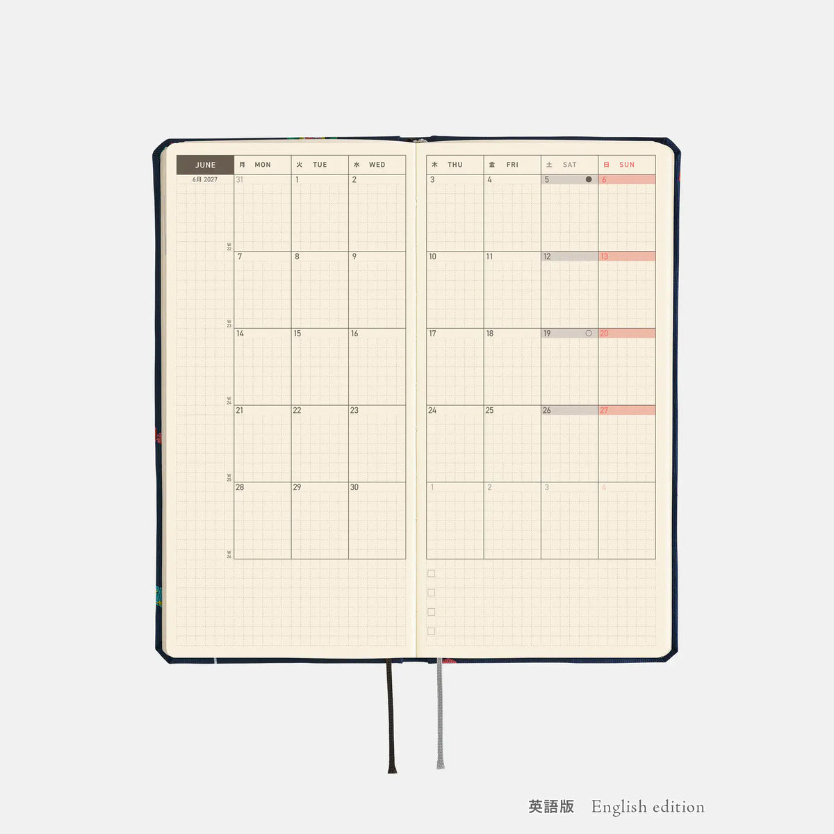 Hobonichi Techo Weeks Mega 2027 Tie & Chief “Candy Dream” Planner