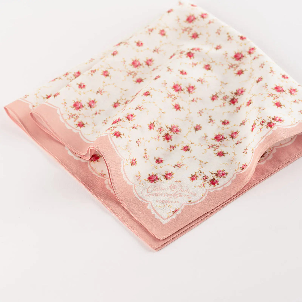 Hobonichi Techo Classic Fabrics Petite Roses Cotton Handkerchief