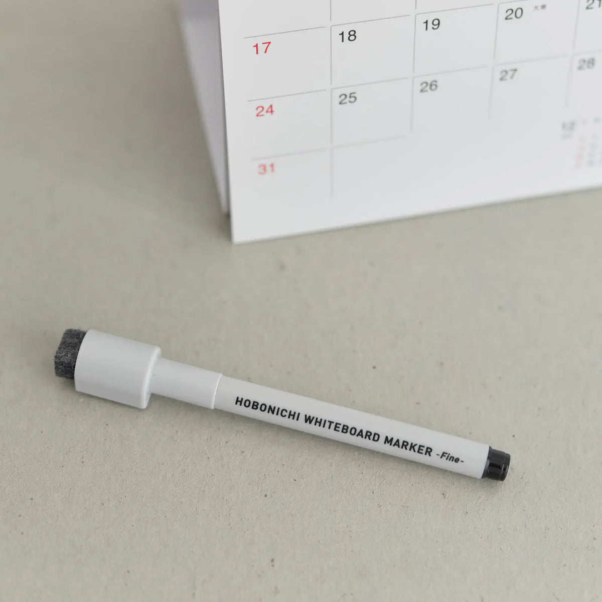 Hobonichi Whiteboard Calendar 2027 with File Pocket and Message Board
