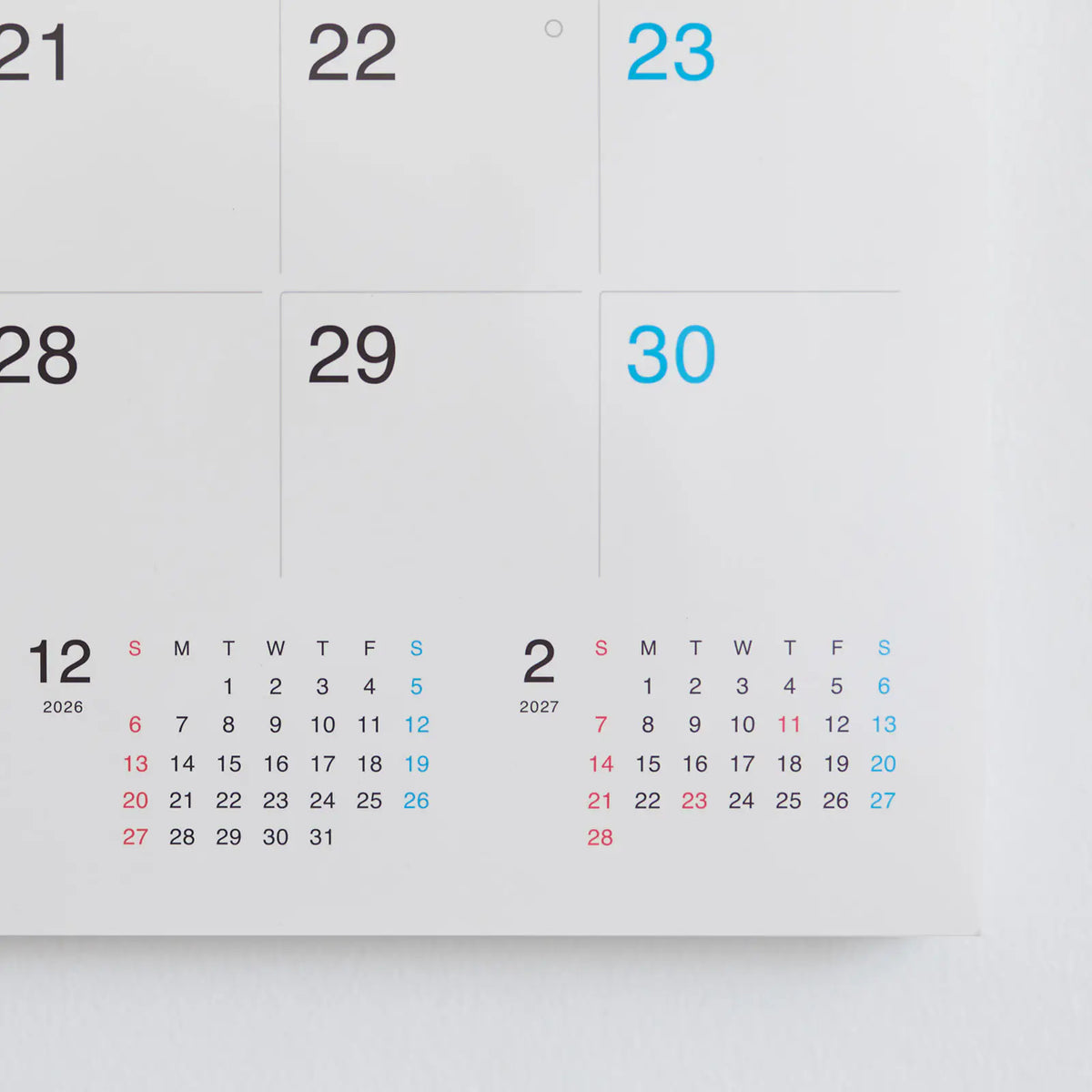 Hobonichi Whiteboard Calendar 2027 Full Size