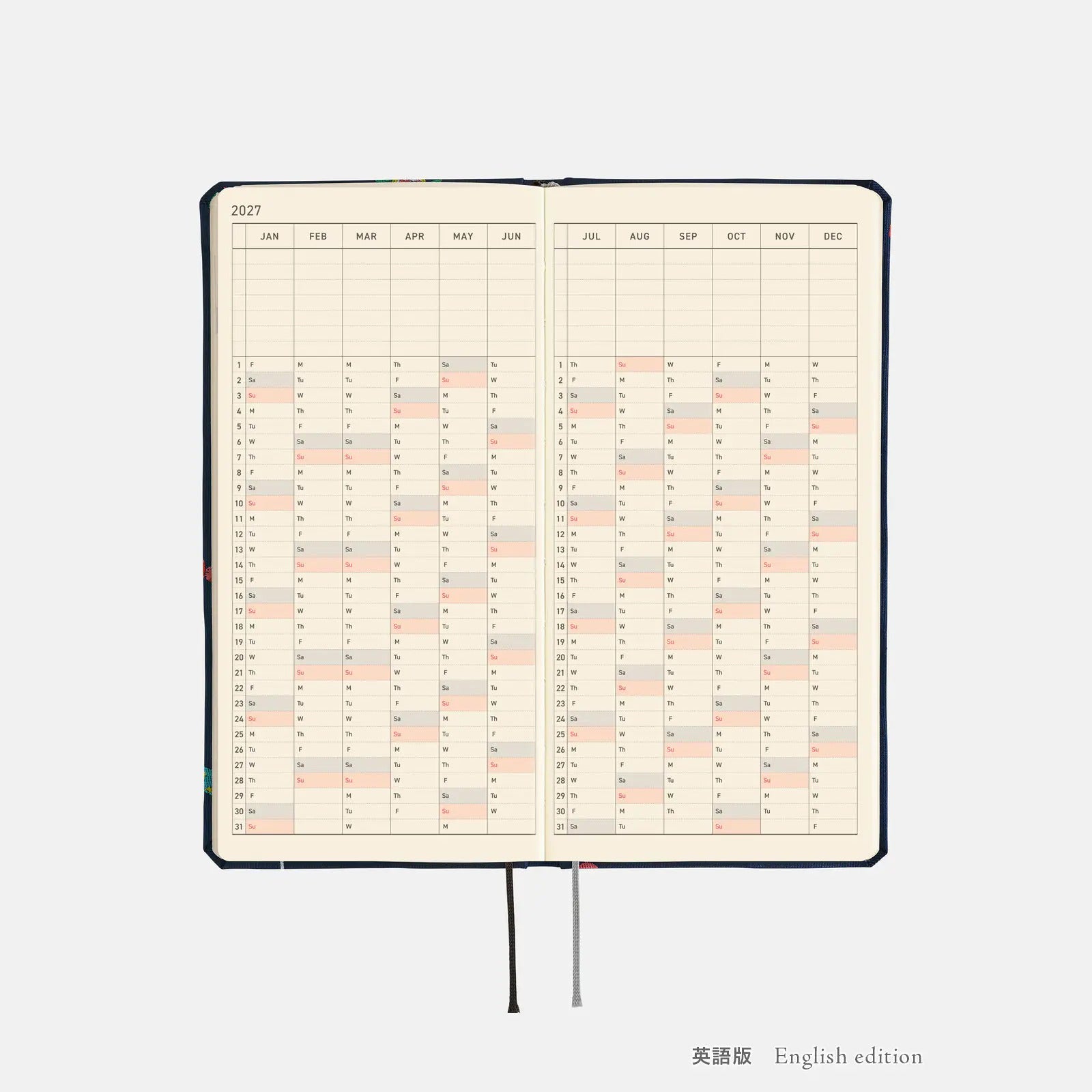 Hobonichi Techo Weeks 2027 Candy Dream Planner