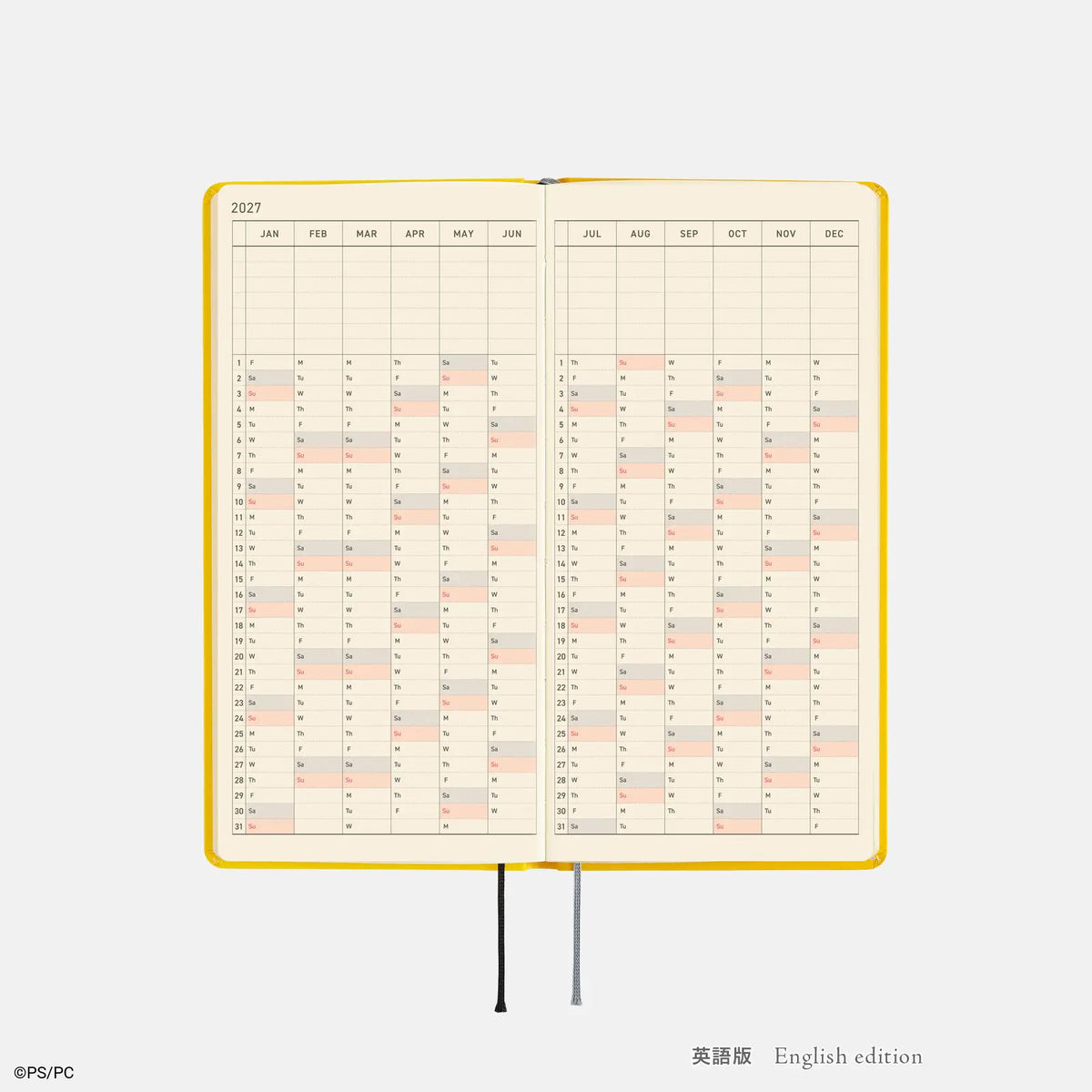 Hobonichi Techo Weeks 2027 BANANA Planner