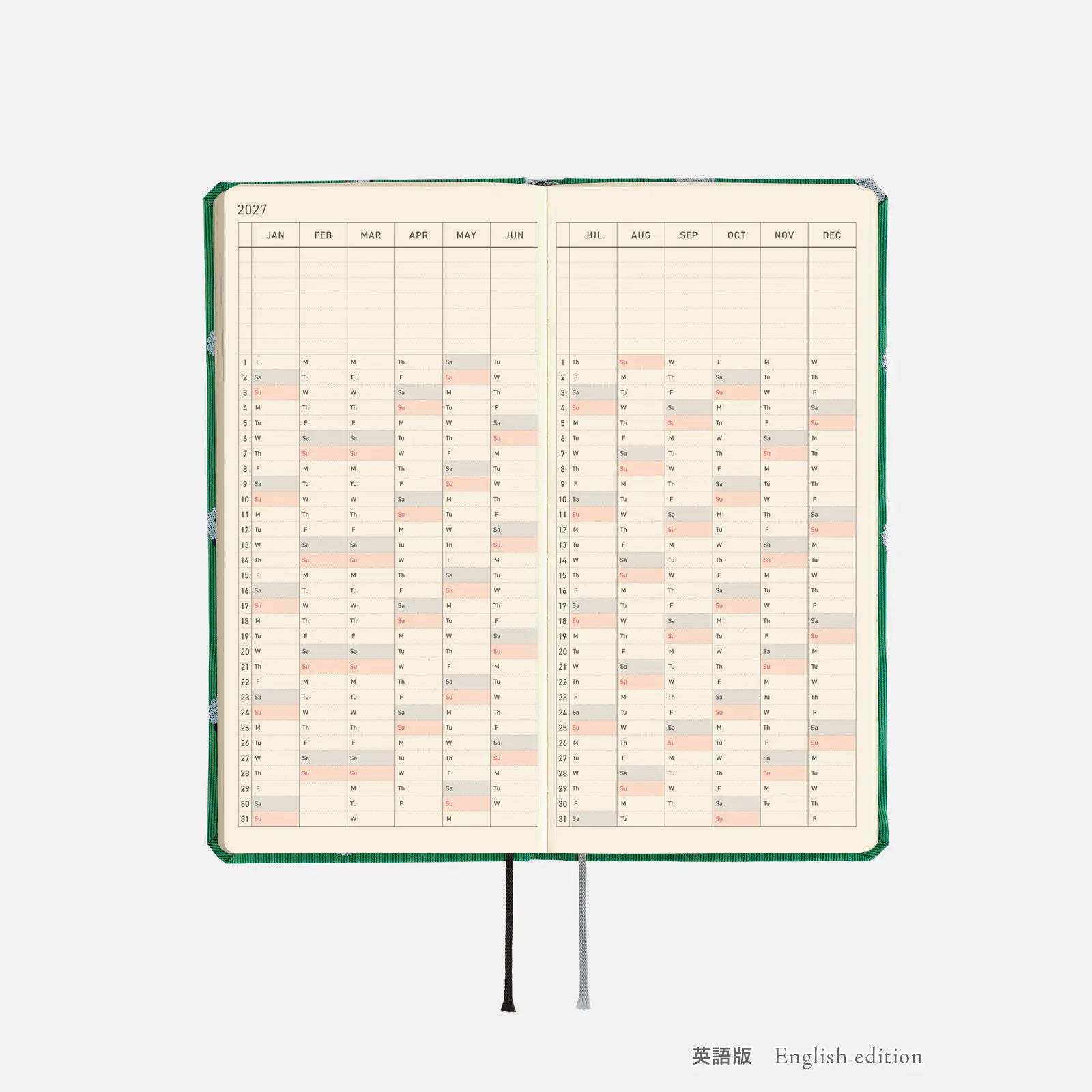 Hobonichi Techo Weeks Mega 2027 Tie & Chief “Sheep Sheep Sheep” Planner