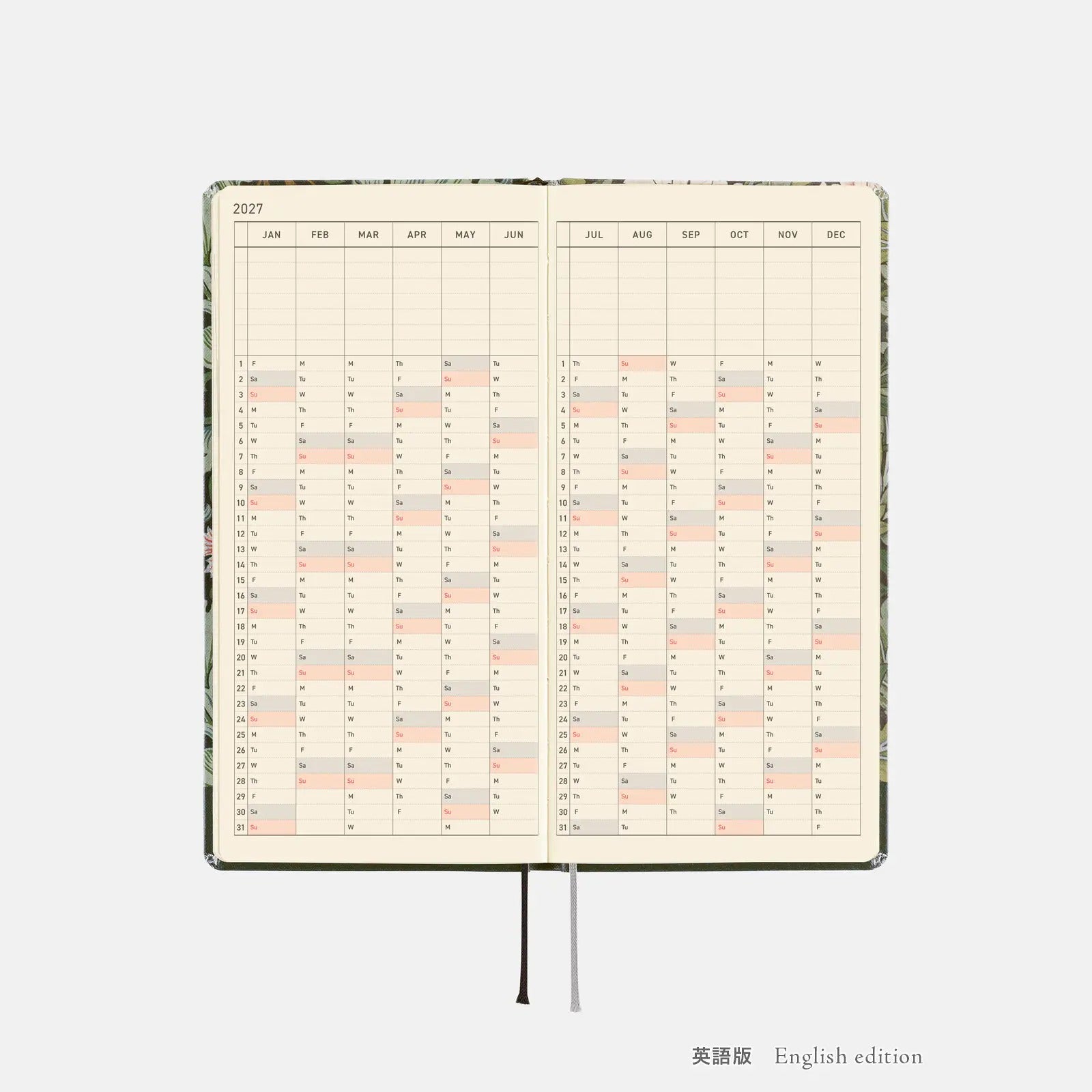 Hobonichi Techo Weeks 2027 Leicester Planner