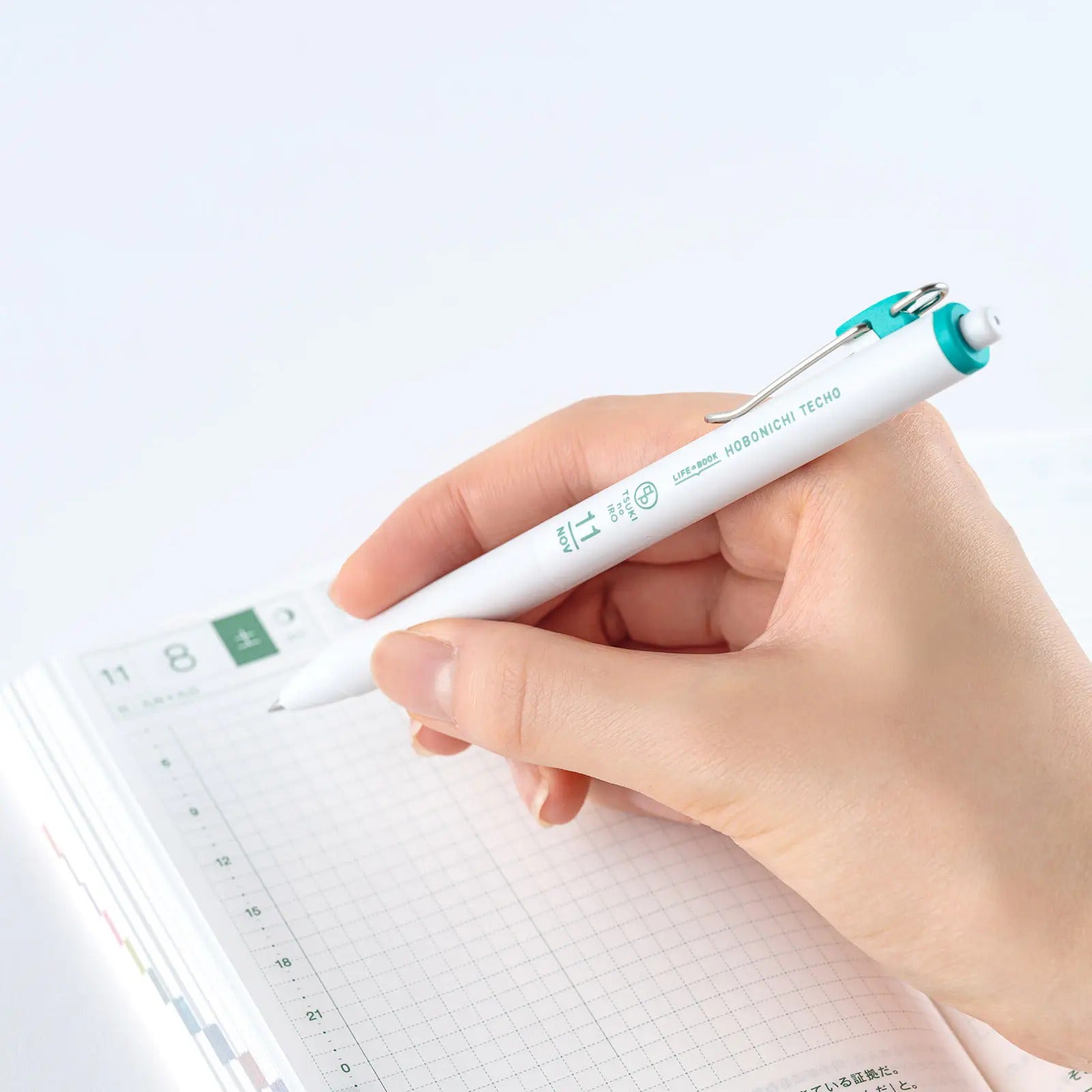 Hobonichi TSUKI no IRO Uni-ball One 0.38mm 6 Pen Set with Case