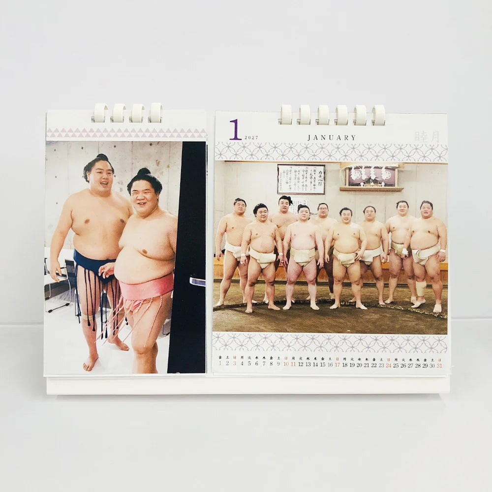 Sumo Biyori 2027 Sumo Wrestlers Desk Calendar