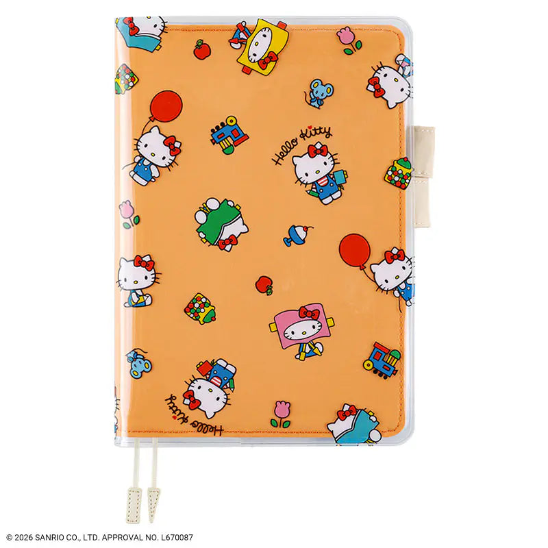 Hobonichi Techo Cousin A5 2027 Hello Kitty Fun Time Cover on Cover