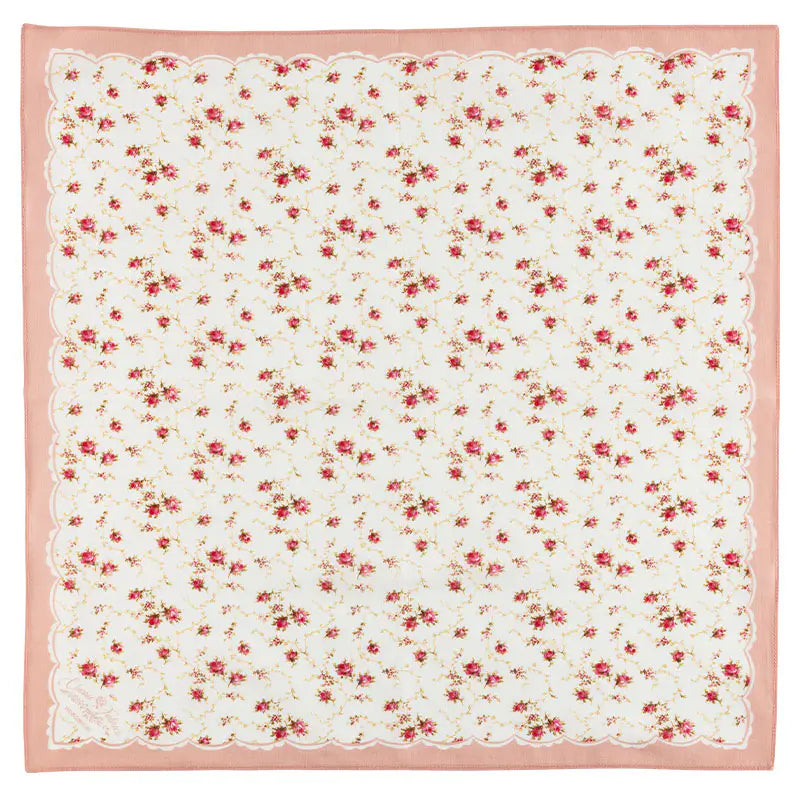 Hobonichi Techo Classic Fabrics Petite Roses Cotton Handkerchief