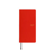 Hobonichi Techo Weeks 2027 Poppy Red Planner
