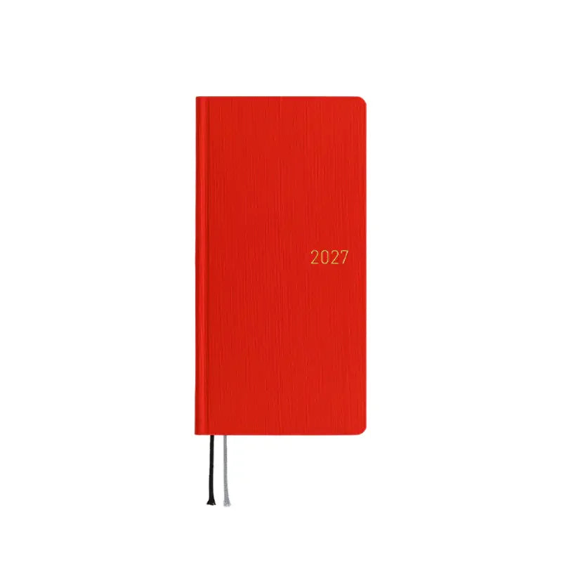 Hobonichi Techo Weeks 2027 Poppy Red Planner