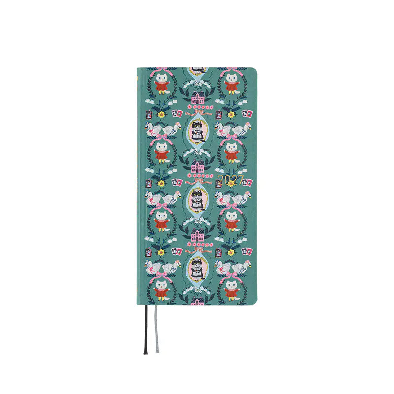Hobonichi Techo Weeks 2027 White Cat Wallpaper Planner